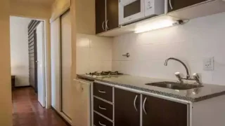Cocina Departamento 2 ambientes con un balcón, Cariló Quimey, Cariló