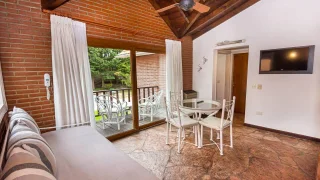 Living comedor Cabañas 3 Pax, Punta Cerezo, Cariló